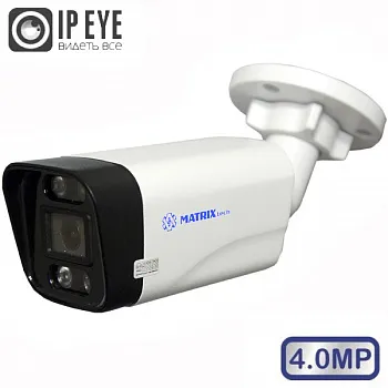 Видеокамера IP MATRIXtech MT-CM4.0IP20G PoE D-LED audio (3,6mm)